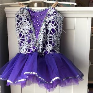 Purple dress for little girl